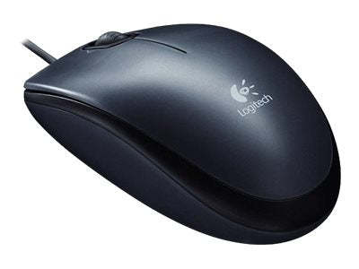 Logitech M100 - Ratón - diestro y zurdo - óptico - 3 botones - cableado - USB - negro-8