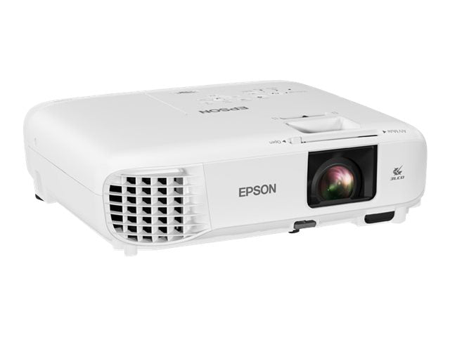 Epson PowerLite 118 - Proyector 3LCD - portátil - 3800 lúmenes (blanco) - 3800 lúmenes (color) - XGA (1024 x 768) - 4:3 - LAN-6