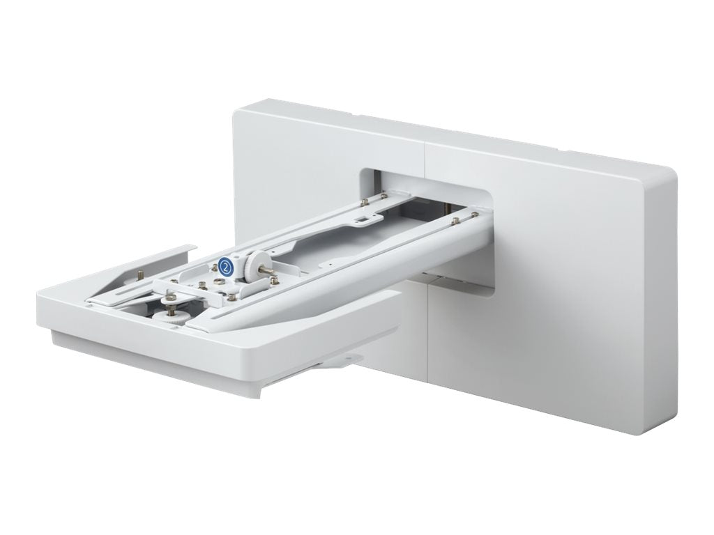 Epson Ultra-Short Throw Wall Mount ELPMB62 - Kit de montaje (placa de pared, brazo extensible telescópico, cubierta de placa de pared, tornillos, unidad de ajuste de 3 ejes con placa de deslizamiento) - para proyector - se puede instalar en la pared - par-4