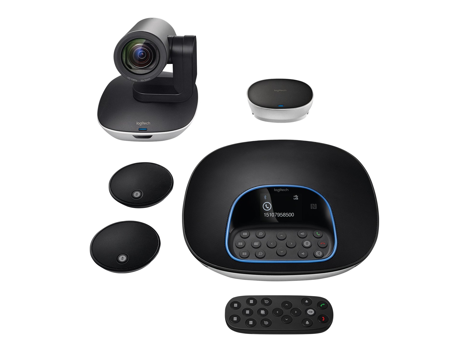 Logitech GROUP - Kit de videoconferencia - con Logitech Expansion Microphones-4