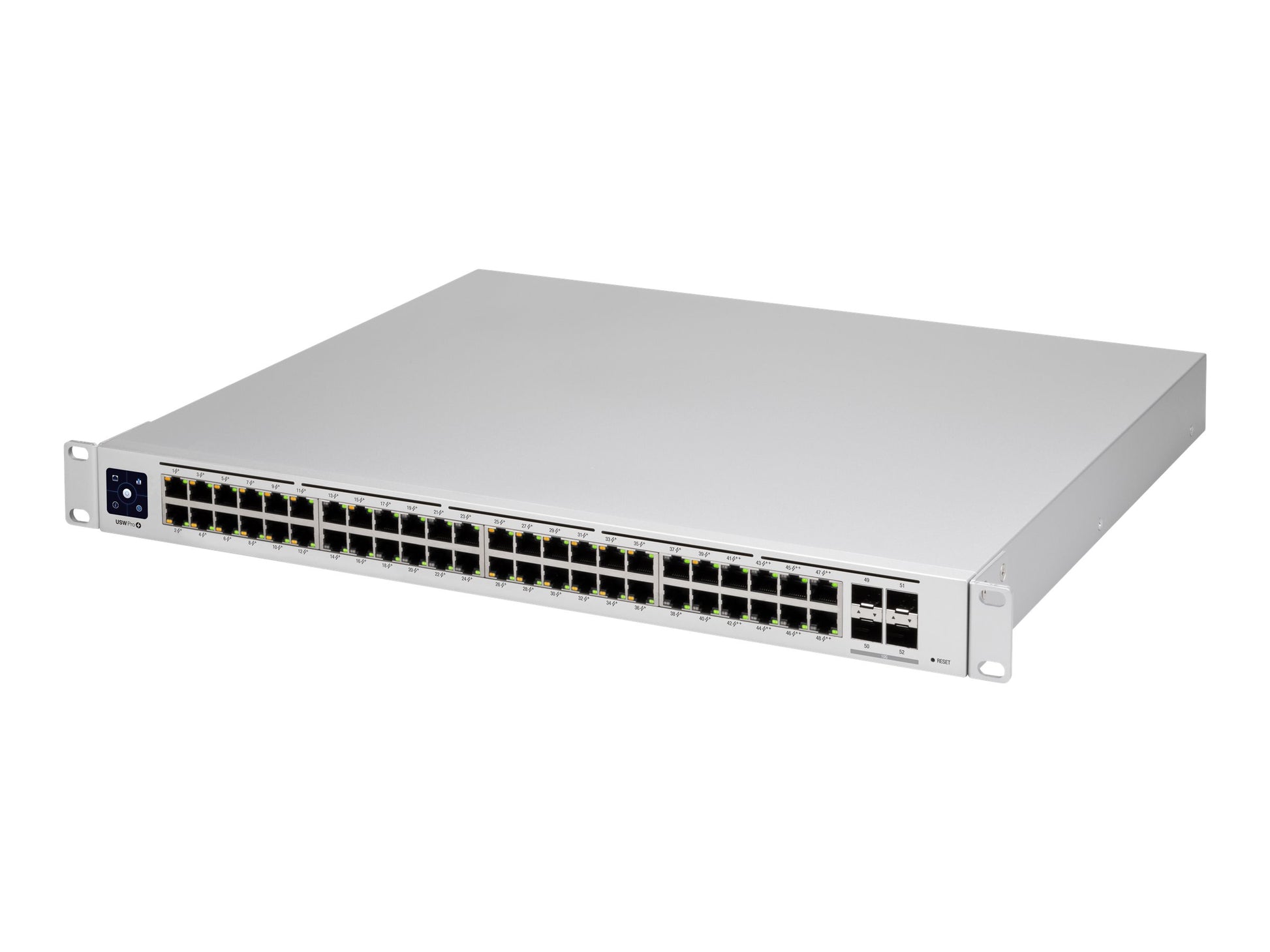 Ubiquiti UniFi Switch USW-PRO-48-POE - Conmutador - Gestionado - 48 x 10/100/1000 (40 PoE+, 8 PoE++) + 4 x 10Gb Ethernet SFP+ - montaje en rack - PoE++ (600 W) - CA 120/230 V / DC 11,5/52 V-9