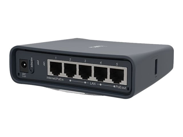 MikroTik RouterBOARD hAP ac lite RB952UI-5AC2ND - Punto de acceso inalámbrico - 100Mb LAN - Wi-Fi 5 - 2.4 GHz, 5 GHz - alimentación cc Blanco-5