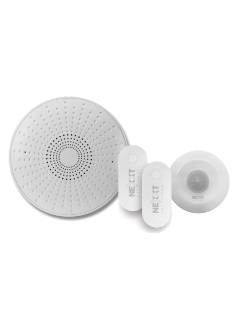Nexxt - Solutions Connectivity - siren motion contact - bluetooth -  Kit de inicio: 1 sirena, 1 sensor de movimiento y 2 contactos.-3