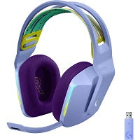 Logitech G733 LIGHTSPEED Wireless RGB Gaming Headset - Auricular - 7.1 canales - tamaño completo - 2,4 GHz - inalámbrico - lila-1