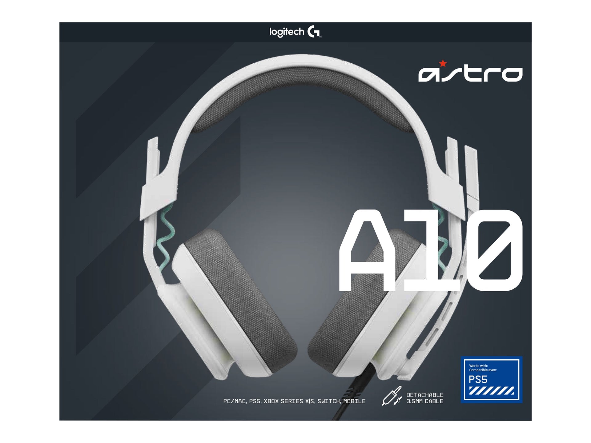 ASTRO Gaming A10 Gen 2 - Auricular - tamaño completo - cableado - blanco