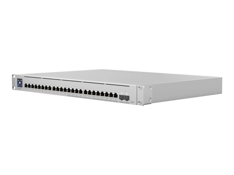 Ubiquiti UniFi Switch USW-Enterprise-24-PoE - Conmutador - L3 - Gestionado - 12 x 100/1000/2.5G (PoE+) + 12 x 10/100/1000 (PoE+) + 2 x 10 Gigabit SFP+ - montaje en rack - PoE+ (400 W)-12