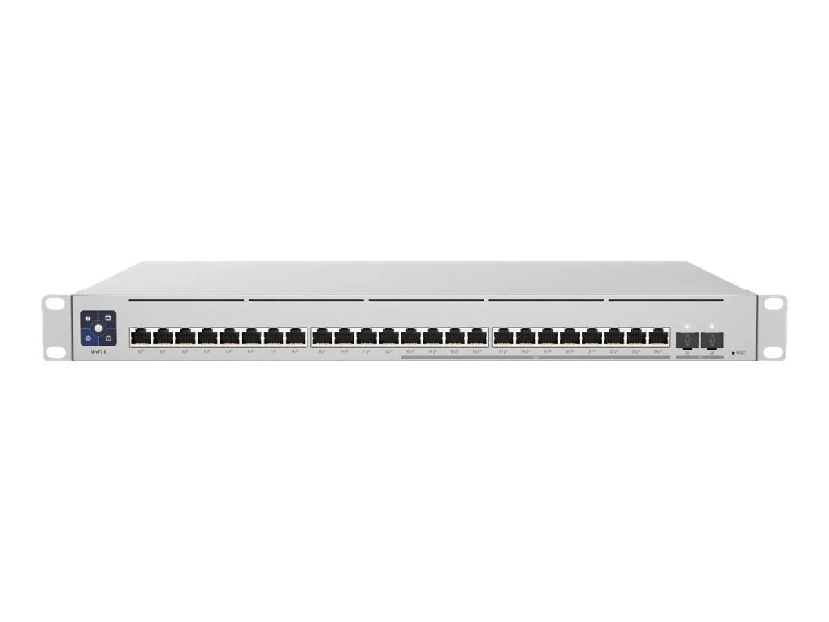 Ubiquiti UniFi Switch USW-Enterprise-24-PoE - Conmutador - L3 - Gestionado - 12 x 100/1000/2.5G (PoE+) + 12 x 10/100/1000 (PoE+) + 2 x 10 Gigabit SFP+ - montaje en rack - PoE+ (400 W)-2