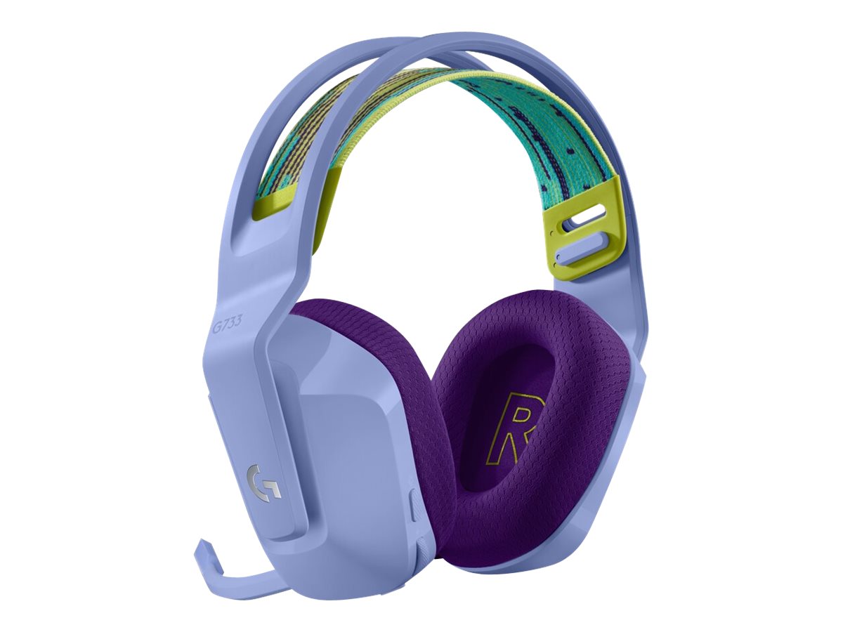 Logitech G733 LIGHTSPEED Wireless RGB Gaming Headset - Auricular - 7.1 canales - tamaño completo - 2,4 GHz - inalámbrico - lila-2