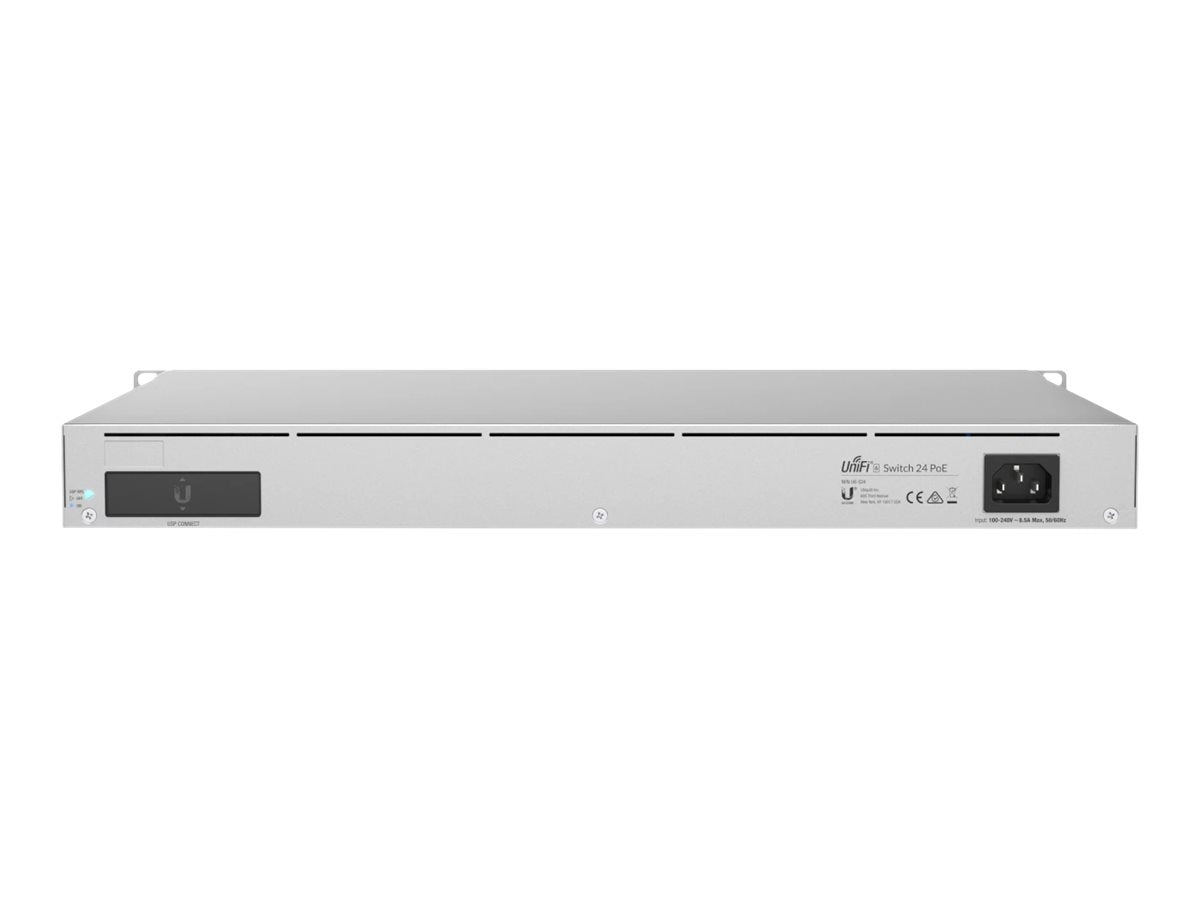 Ubiquiti UniFi Switch USW-Enterprise-24-PoE - Conmutador - L3 - Gestionado - 12 x 100/1000/2.5G (PoE+) + 12 x 10/100/1000 (PoE+) + 2 x 10 Gigabit SFP+ - montaje en rack - PoE+ (400 W)-4