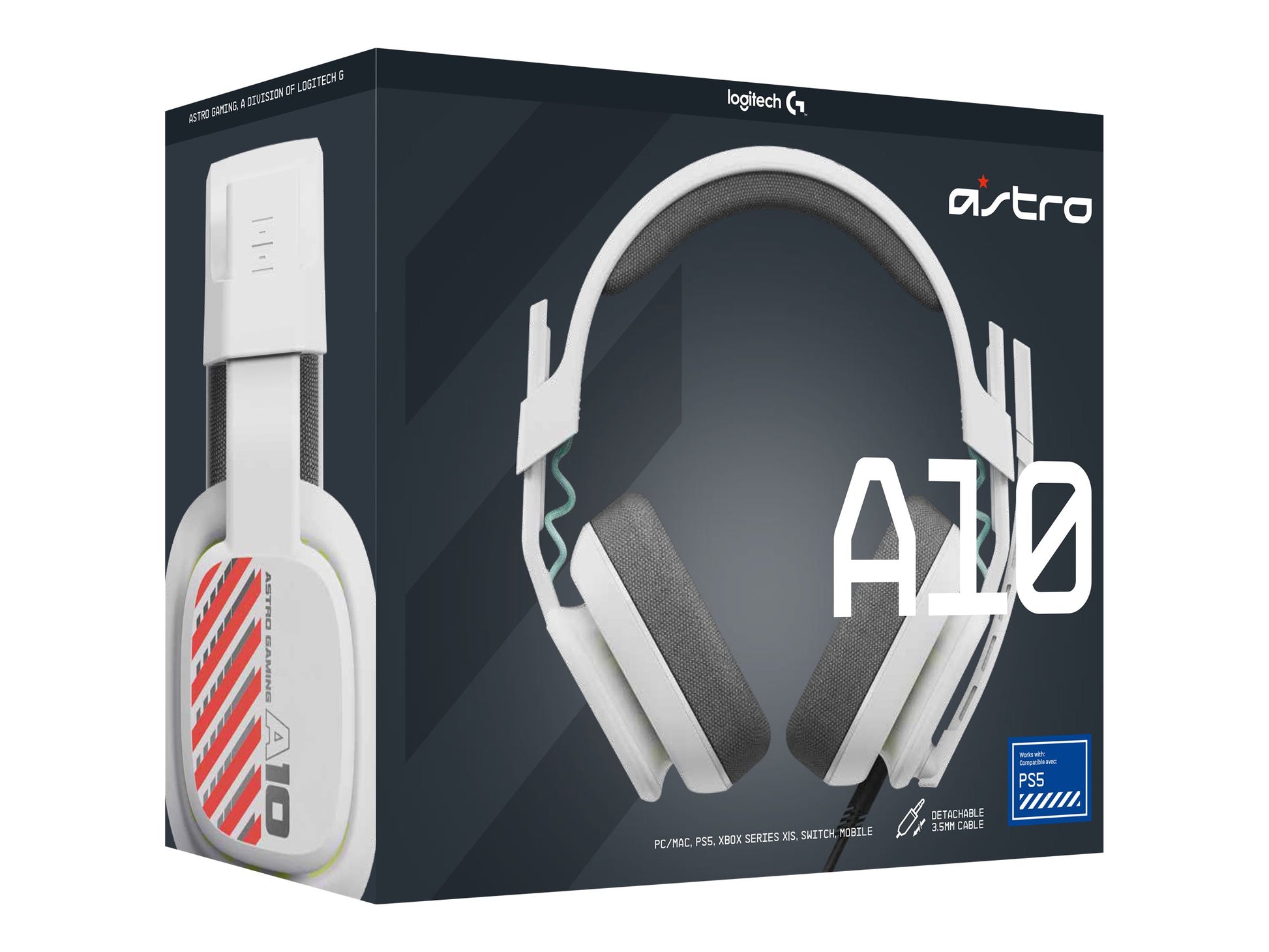 ASTRO Gaming A10 Gen 2 - Auricular - tamaño completo - cableado - blanco-4