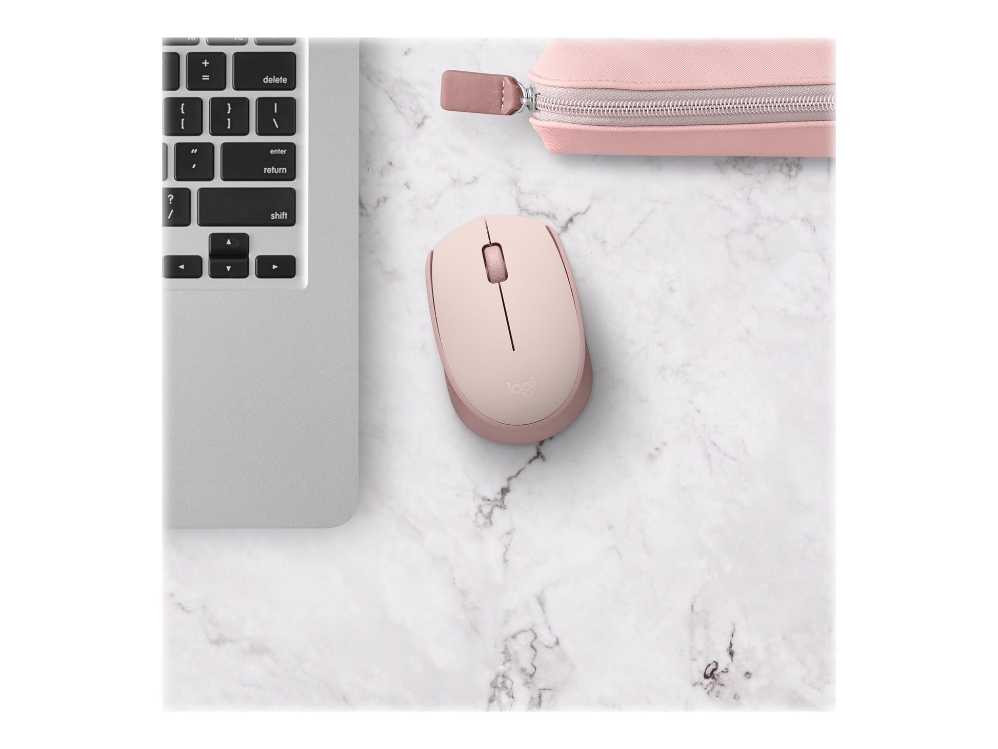 Logitech M170 Wireless Mouse, Ambidextrous, Rose - Ratón - diestro y zurdo - óptico - 3 botones - inalámbrico - 2.4 GHz - receptor inalámbrico USB - rosa-8