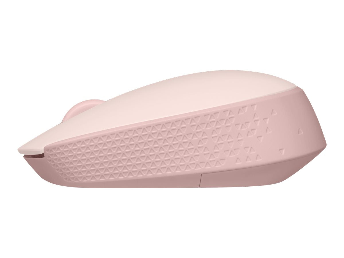 Logitech M170 Wireless Mouse, Ambidextrous, Rose - Ratón - diestro y zurdo - óptico - 3 botones - inalámbrico - 2.4 GHz - receptor inalámbrico USB - rosa