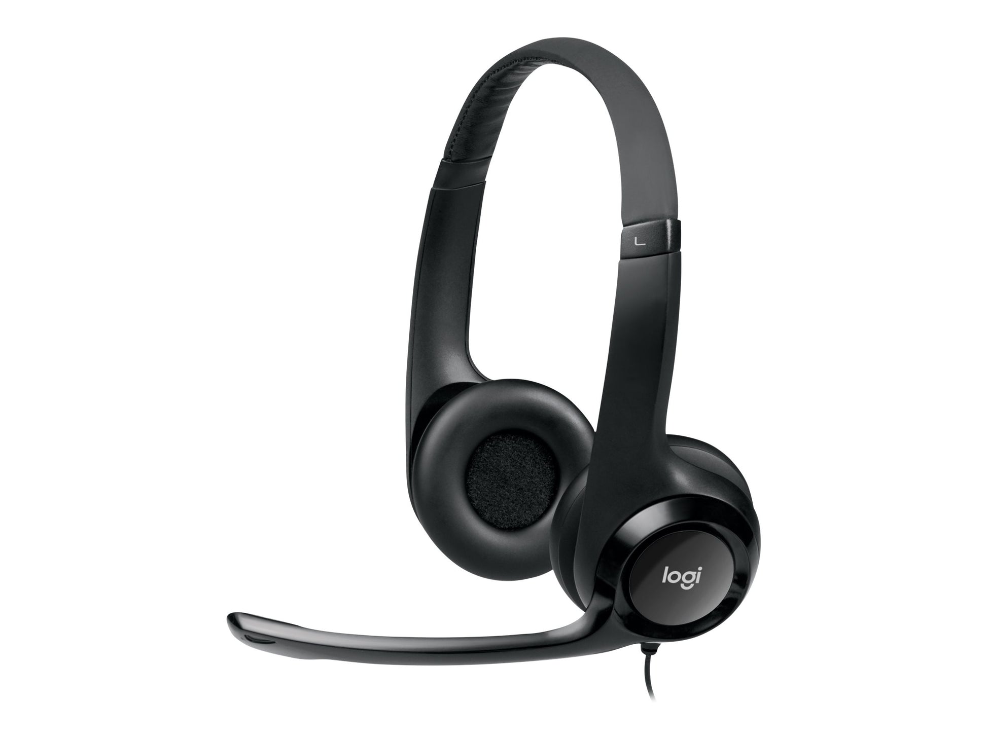 Logitech USB Headset H390 - Auricular - en oreja - cableado - USB-9