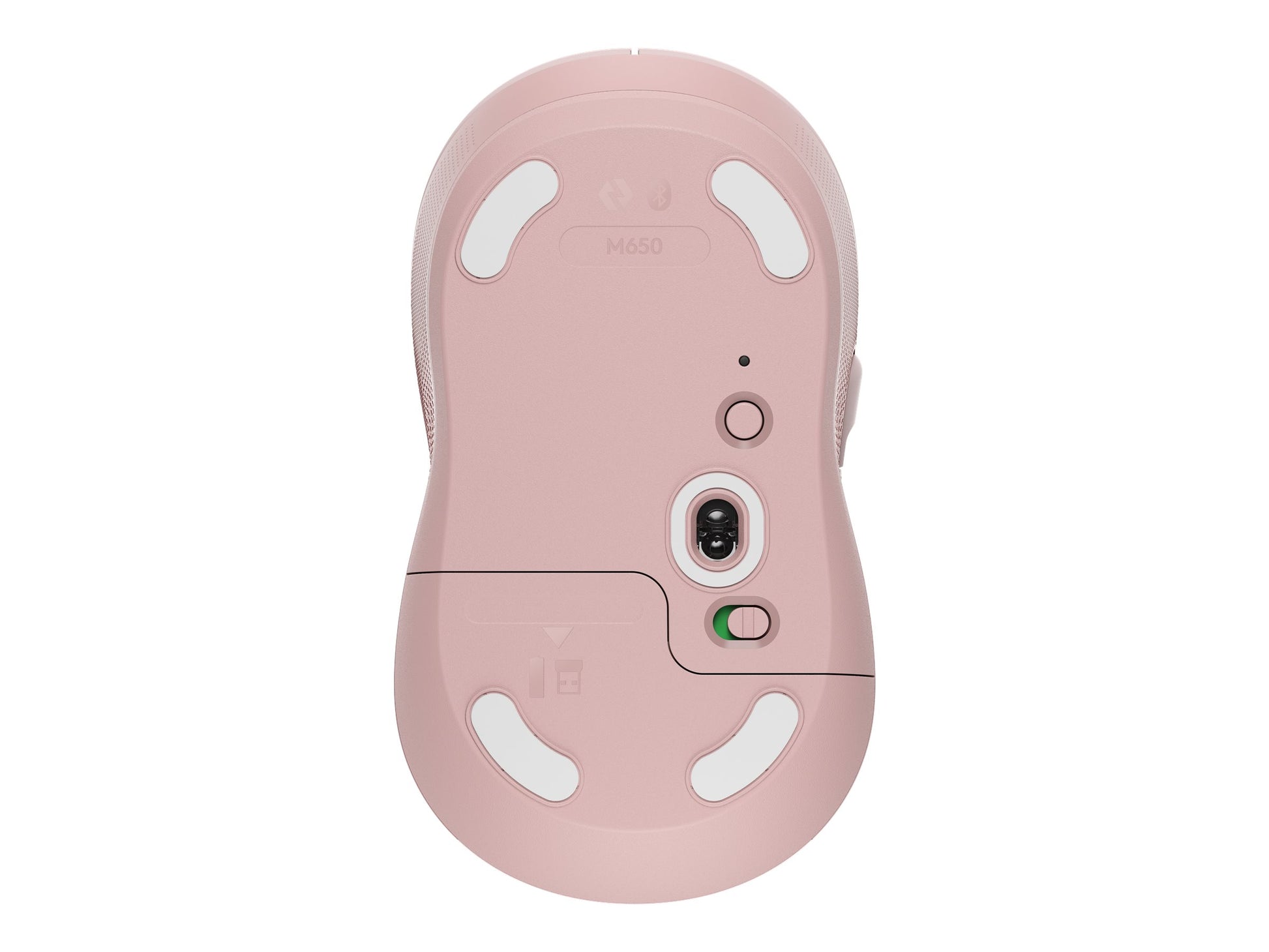 Logitech Signature M650 - Ratón - manos pequeñas - diestro y zurdo - inalámbrico - 2.4 GHz, Bluetooth - receptor de USB Logitech Logi Bolt - rosa-15