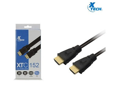 Xtech - Video cable - HDMI male to HDMI - 10ft-3