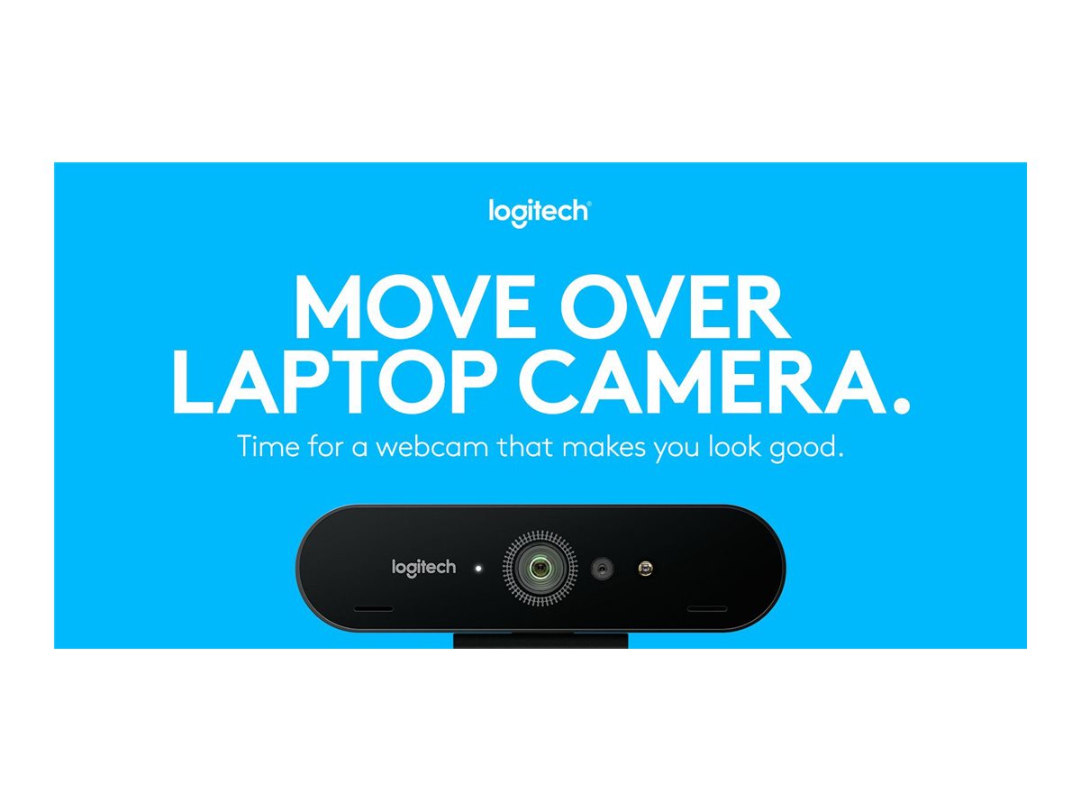 Logitech BRIO 4K Ultra HD webcam - Webcam - color - 4096 x 2160 - audio - USB-11