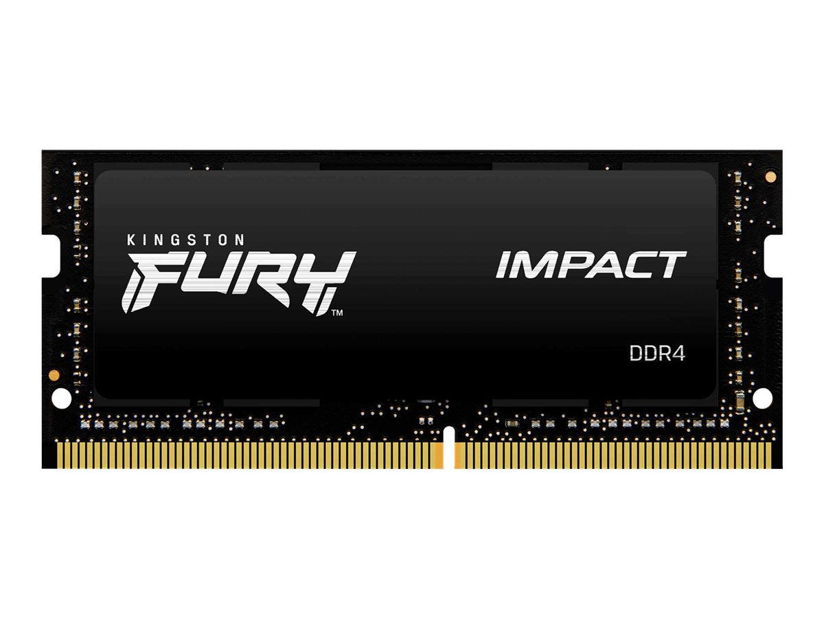 Kingston FURY Impact - DDR4 - módulo - 16 GB - SO-DIMM de 260 contactos - 3200 MHz / PC4-25600 - CL20 - 1.2 V - sin búfer - no ECC - negro-8