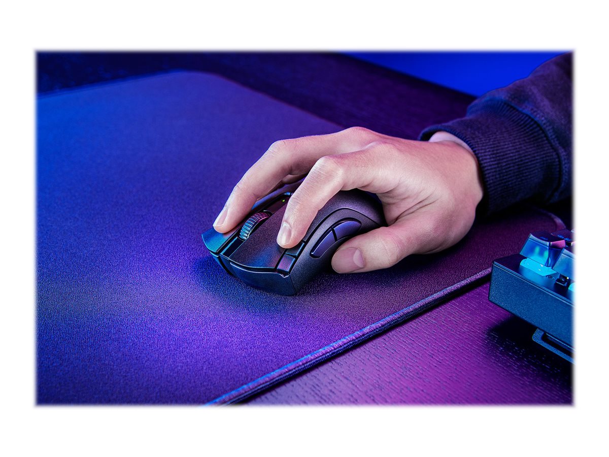 Razer DeathAdder V2 X HyperSpeed - Ratón - ergonómico - diestro - óptico - 7 botones - inalámbrico - 2.4 GHz, Bluetooth - receptor inalámbrico USB-5