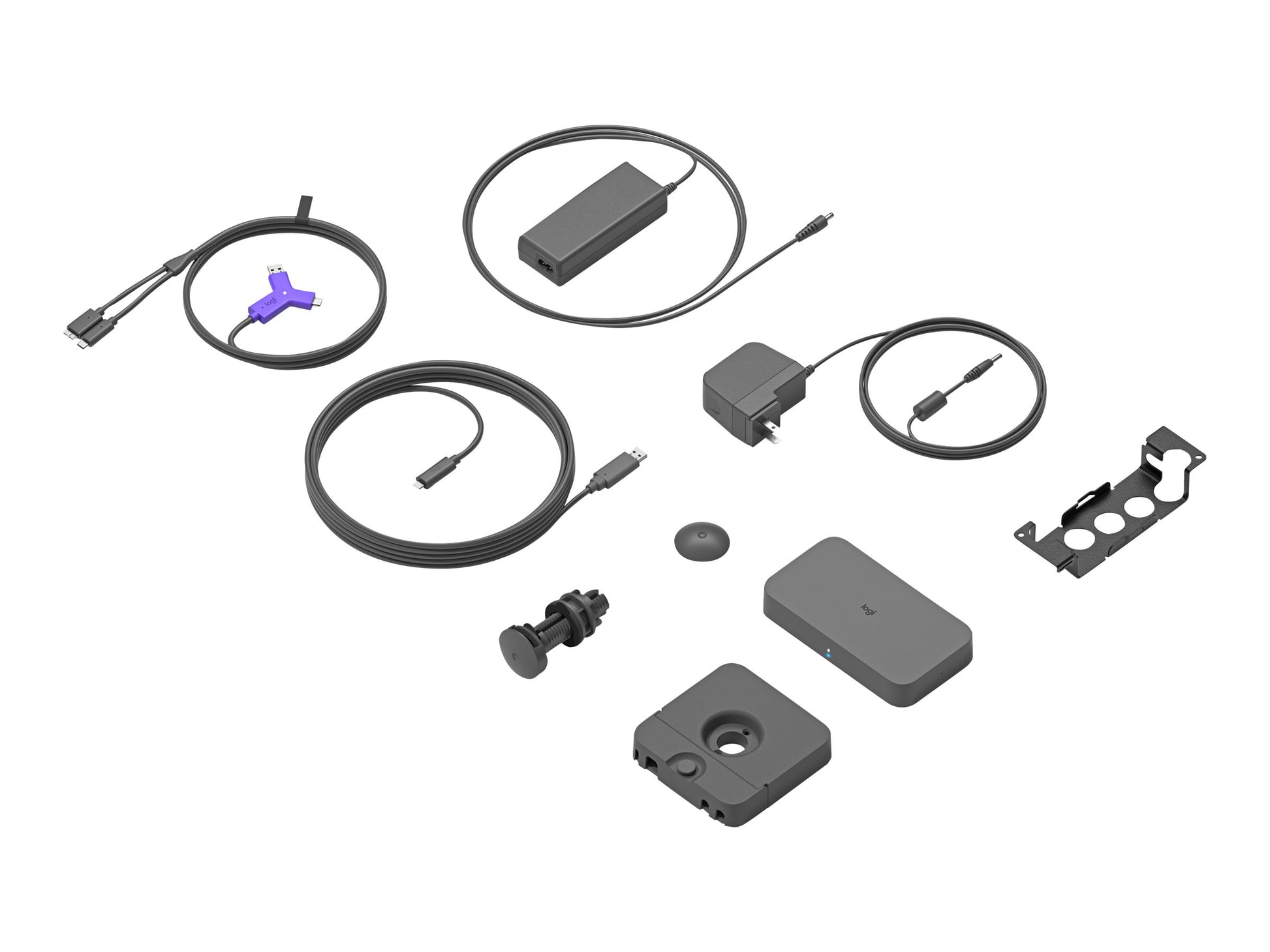 Logitech Swytch Laptop Link for Video Conferencing in Meeting Rooms - Hub - 2 x HDMI + 1 x SuperSpeed USB + 2 x USB-C - sobremesa-6