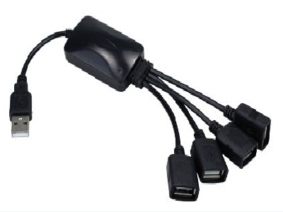 Xtech - USB cable - 4 pin USB Type A - to 4 USB hub adapt-3