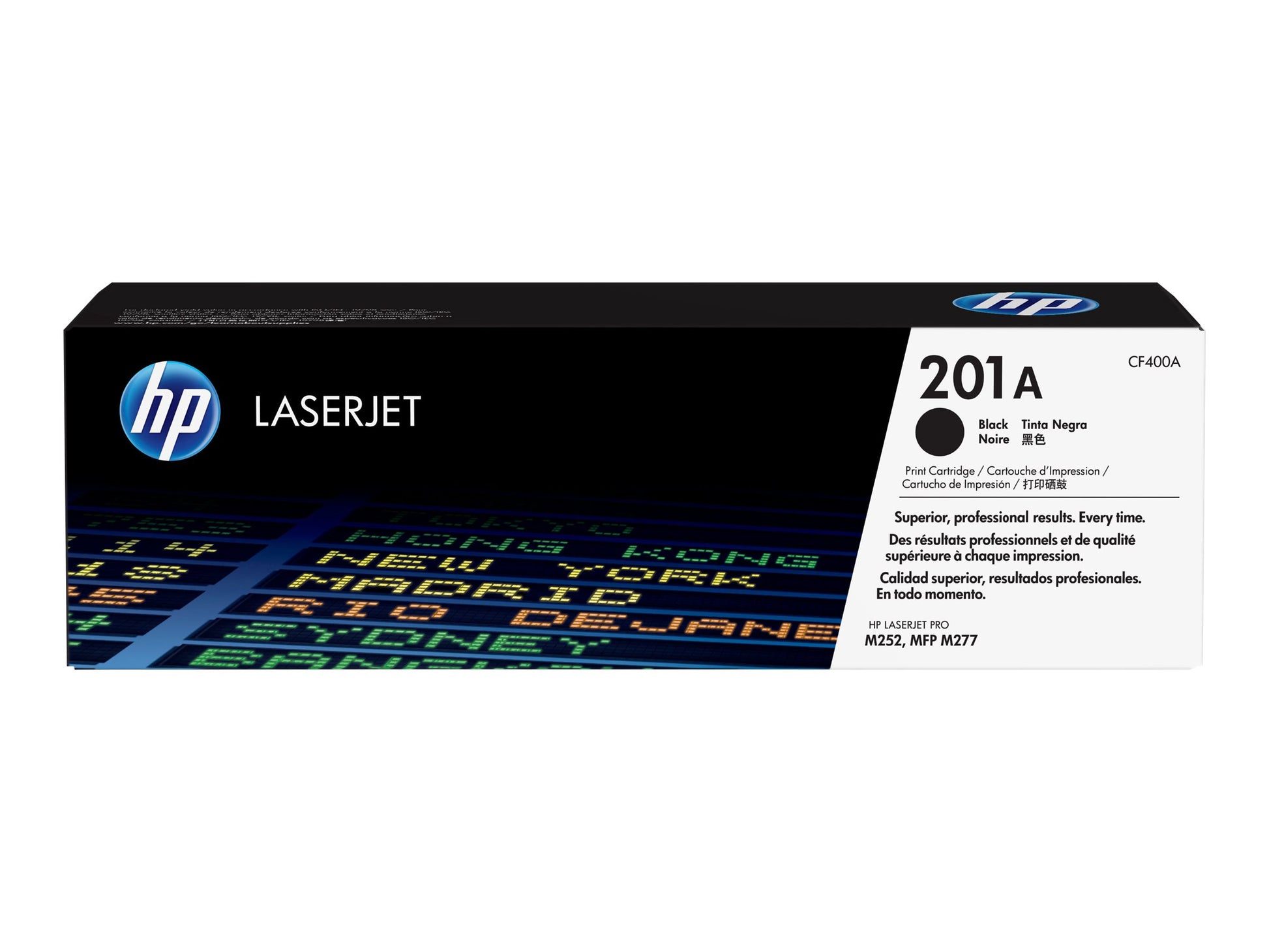 HP 201A - Negro - original - LaserJet - cartucho de tóner (CF400A) - para Color LaserJet Pro M252dn, M252dw, M252n, MFP M277c6, MFP M277dw, MFP M277n-4