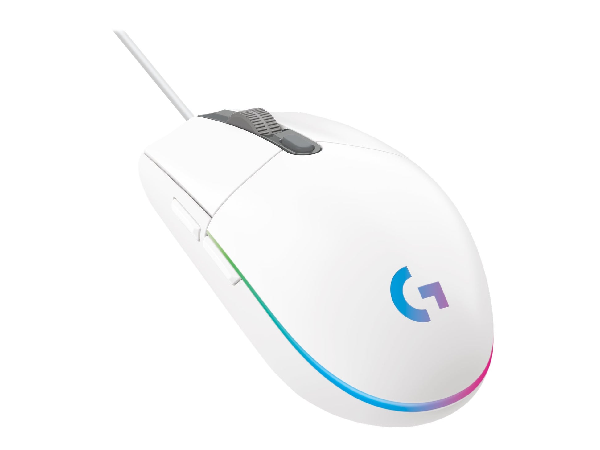 Logitech Gaming Mouse G203 LIGHTSYNC - Ratón - óptico - 6 botones - cableado - USB - blanco-1