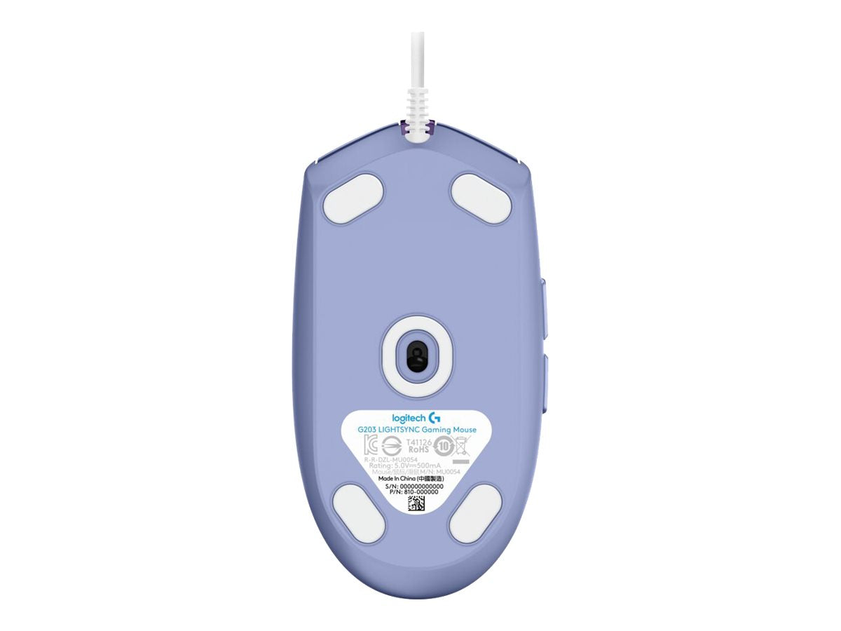 Logitech Gaming Mouse G203 LIGHTSYNC - Ratón - óptico - 6 botones - cableado - USB - lila-10