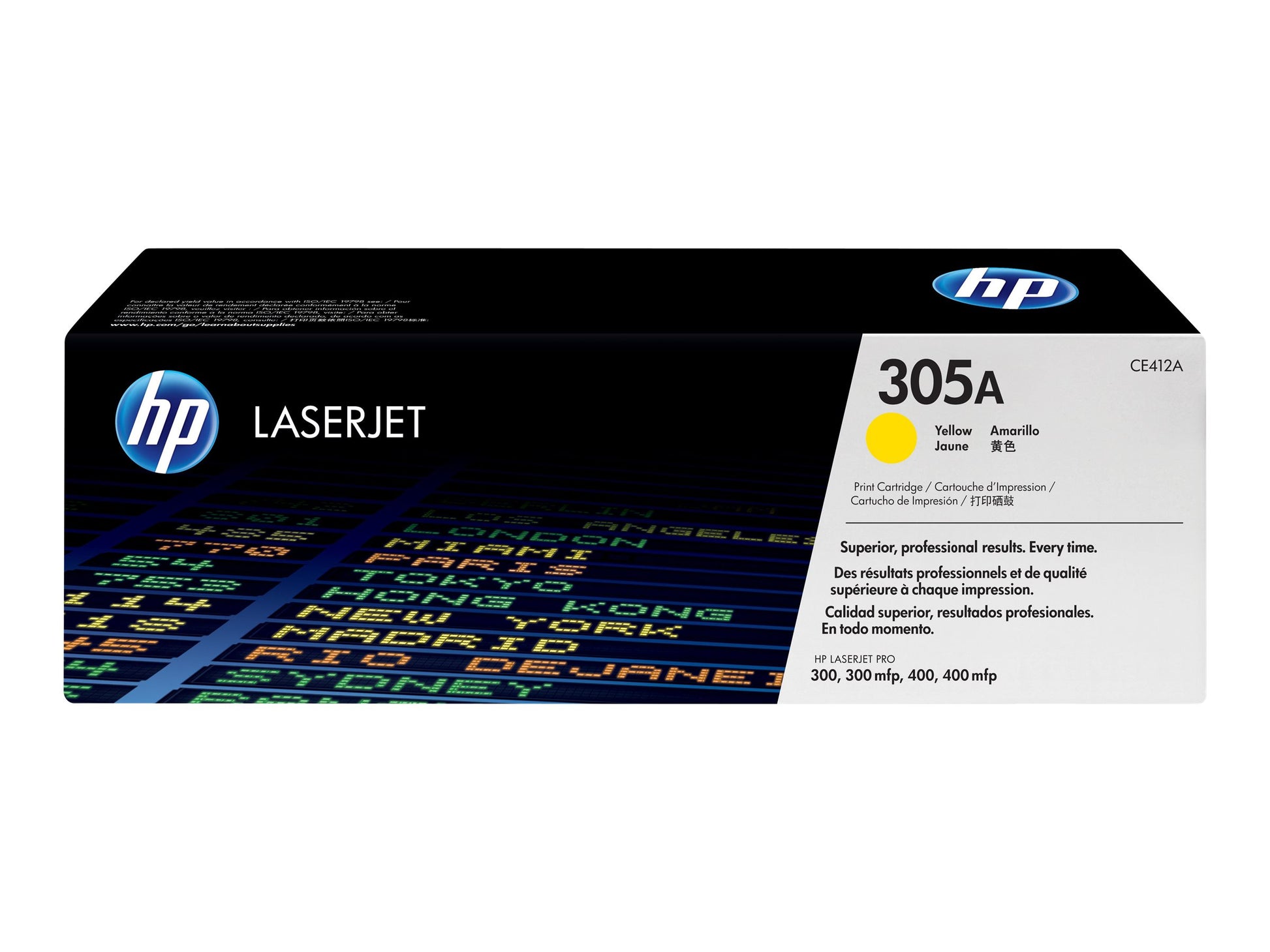 HP 305A - Amarillo - original - LaserJet - cartucho de tóner (CE412A) - para LaserJet Pro 300 M351, 400 M451, MFP M375, MFP M475-4