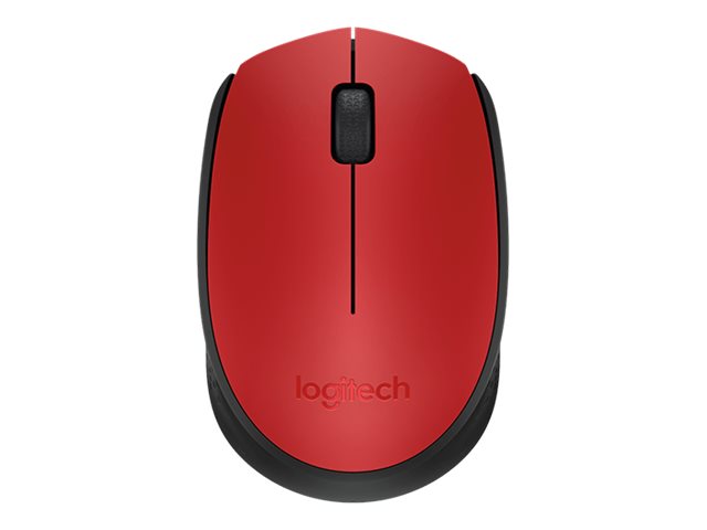 Logitech M170 - Ratón - diestro y zurdo - inalámbrico - 2.4 GHz - receptor inalámbrico USB - rojo-9