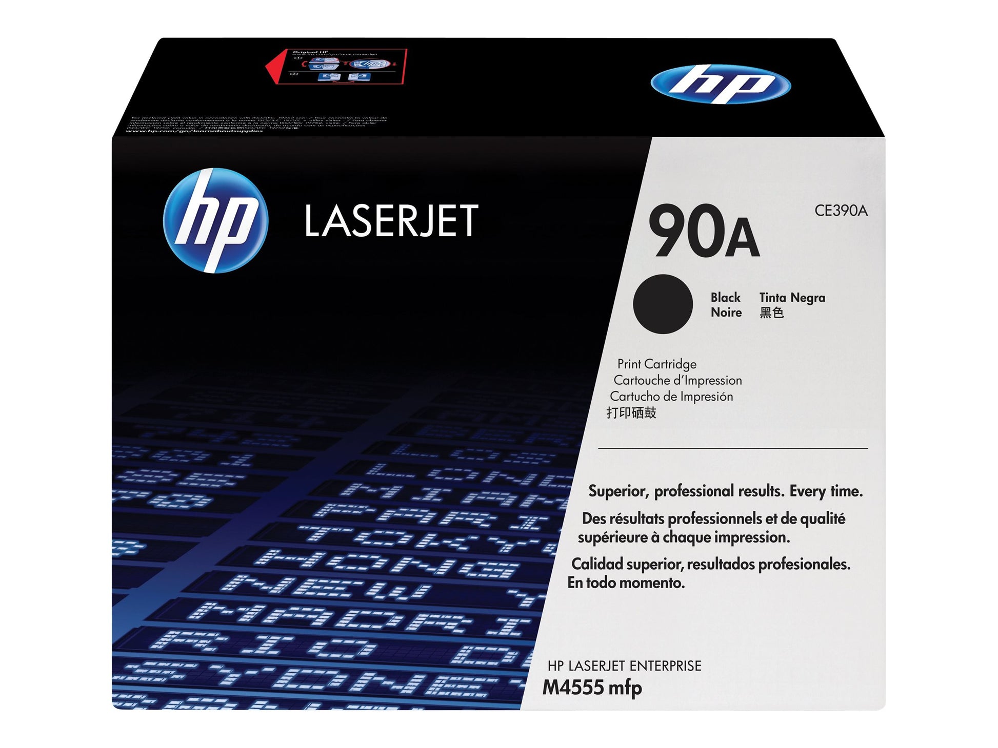 HP 90A - Negro - original - LaserJet - cartucho de tóner (CE390A) - para LaserJet Enterprise 600 M602dn, 600 M602m, 600 M602n, 600 M602x, M4555 MFP, M603xh-4