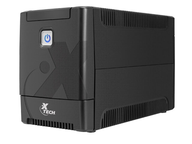 Xtech - Battery backup - Line interactive - 375 Watt - 750 VA - AC 110/120 V - 8 outlets XTP-751-2