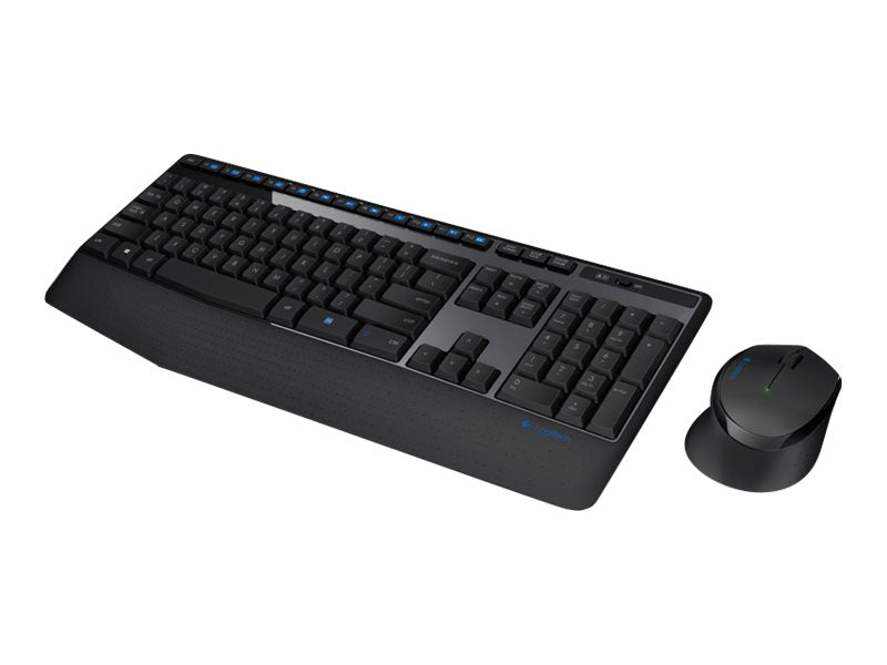 Logitech Wireless Combo MK345 - Juego de teclado y ratón - inalámbrico - 2.4 GHz - QWERTY - español - negro, azul-5
