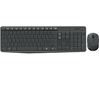 Logitech - Juego de teclado y ratón - MK235 - Español - Inalámbrico - USB - Negro-1