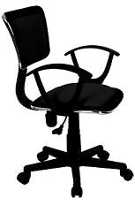 Xtech Roma - Silla - secretario - reposabrazos - inclinación - giratorio - plástico, metal, espuma, contrachapado, tejido - negro-1