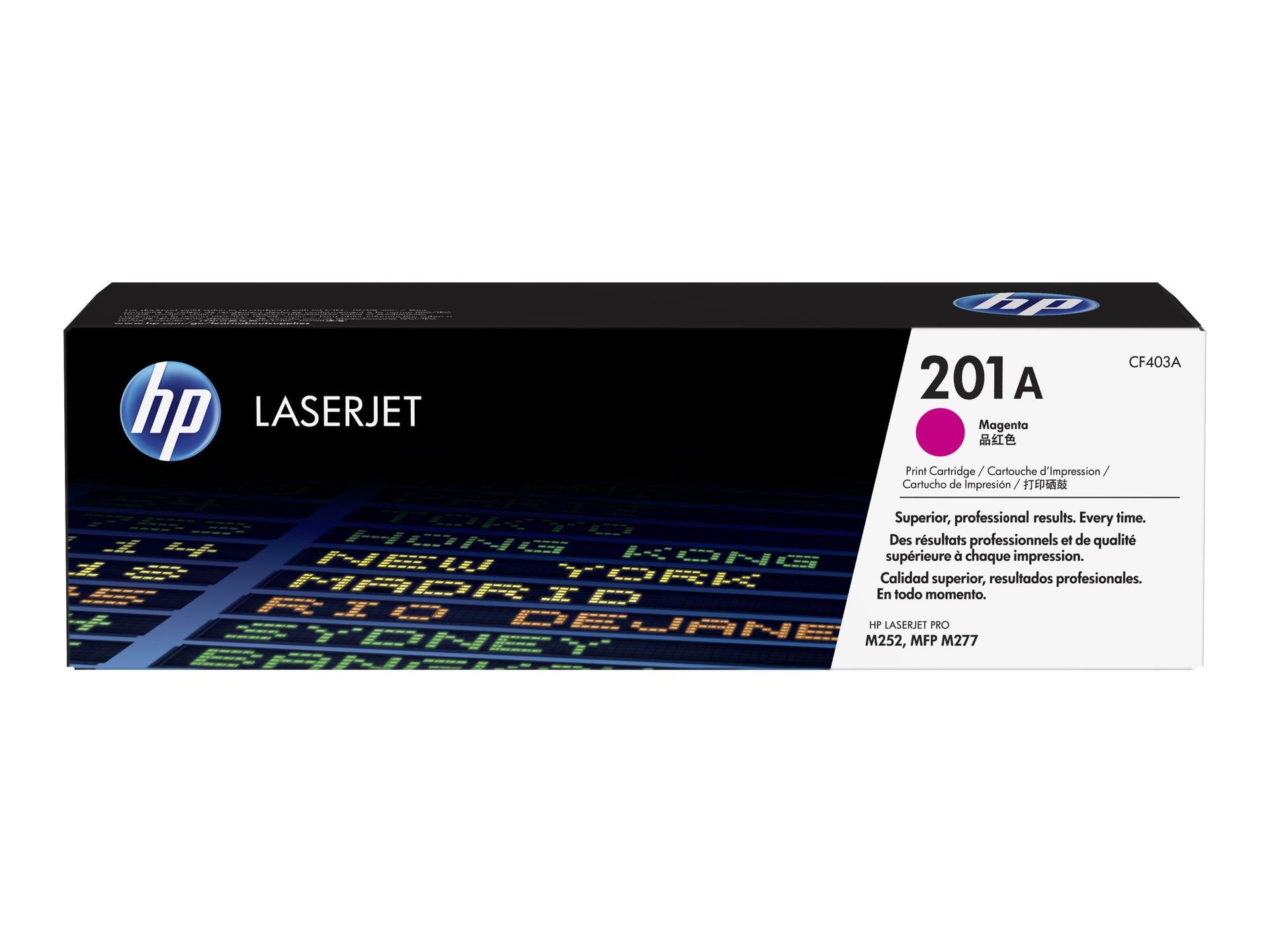 HP 201A - Magenta - original - LaserJet - cartucho de tóner (CF403A) - para Color LaserJet Pro M252dn, M252dw, M252n, MFP M277c6, MFP M277dw, MFP M277n