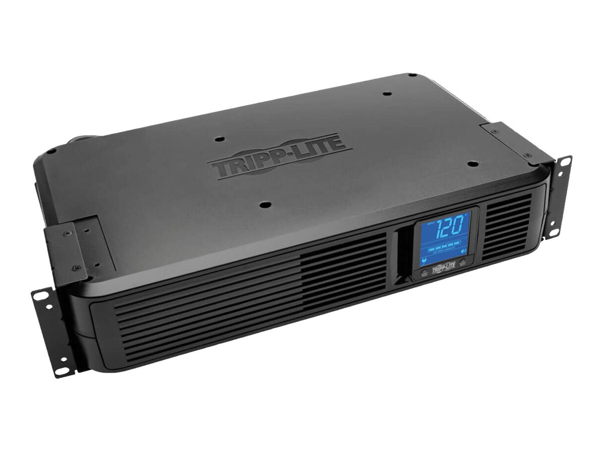 Eaton Tripp Lite Series UPS Smart LCD 1500VA 900W 120V Line-Interactive UPS - 8 Outlets, USB, DB9, 2U Rack/Tower Battery Backup - UPS - CA 120 V - 900 vatios - 1500 VA - conectores de salida: 8 - 2U - negro atractivo-3