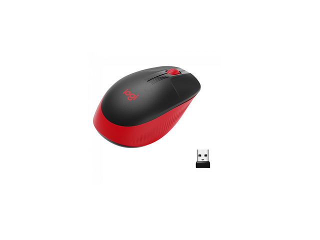 Logitech M190 - Ratón - óptico - 3 botones - inalámbrico - receptor inalámbrico USB - rojo-10