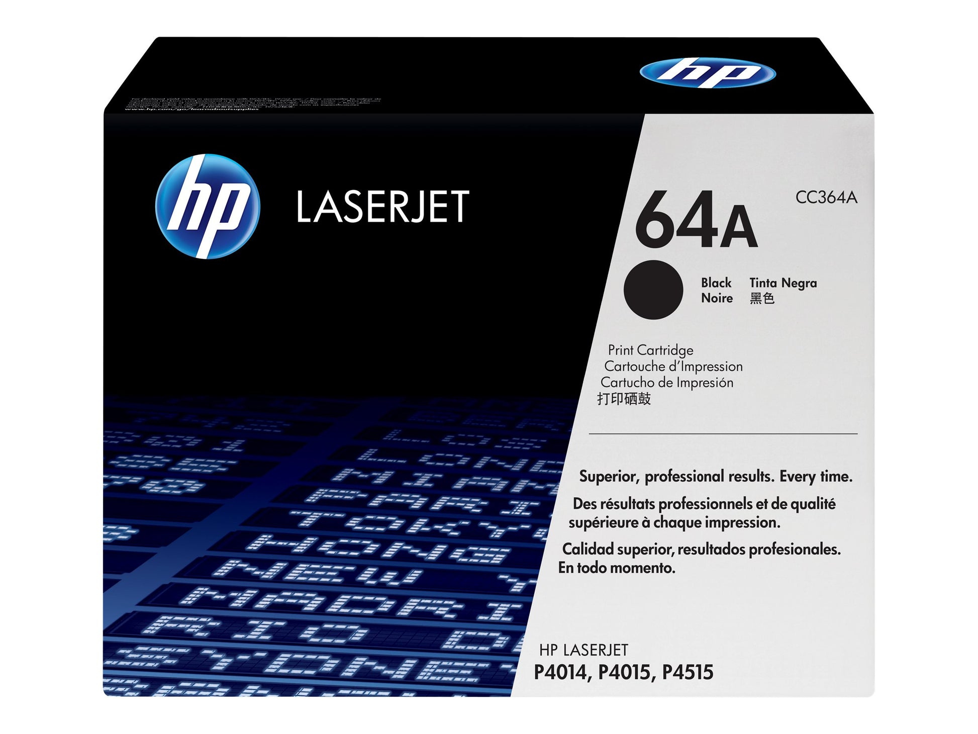 HP 64A - Negro - original - LaserJet - cartucho de tóner (CC364A) - para LaserJet P4014, P4015, P4515-3