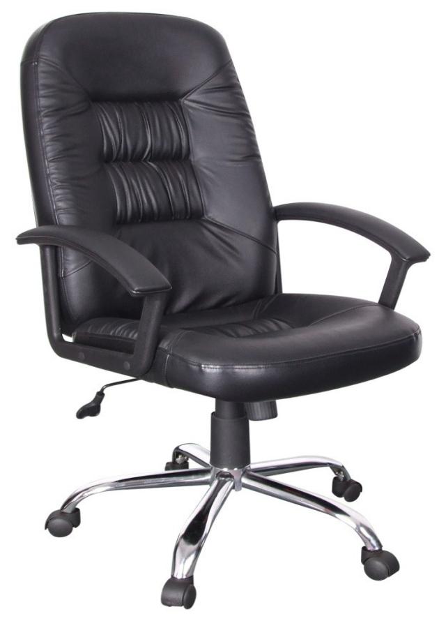Xtech Calabria - Silla - ejecutivo - reposabrazos - inclinación - giratorio - plástico, metal, PVC, espuma, cuero sintético, contrachapado - negro-12