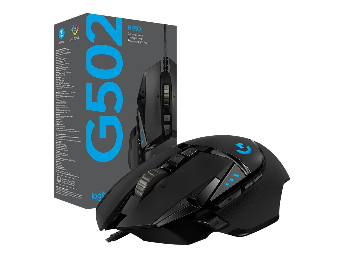 Logitech Gaming Mouse G502 (Hero) - Ratón - óptico - 11 botones - cableado - USB-14