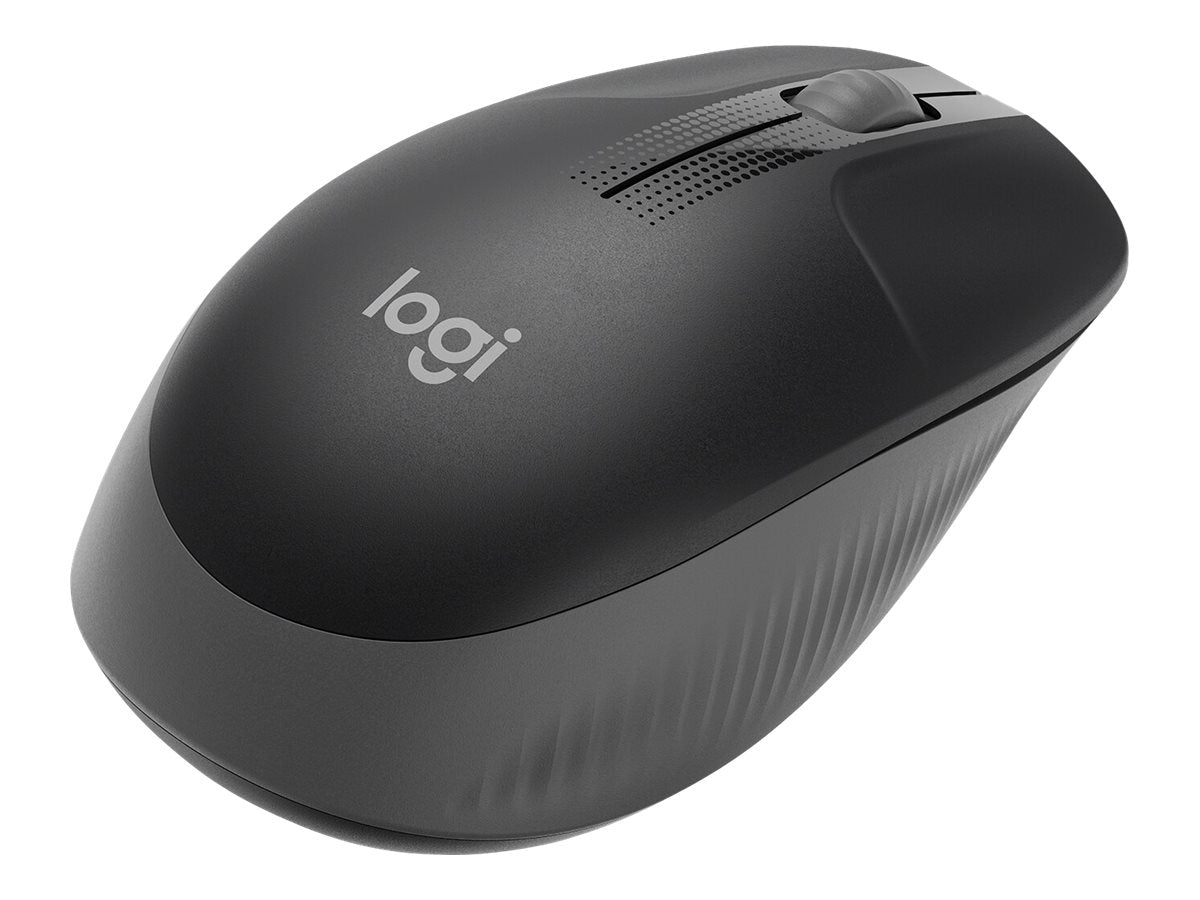 Logitech M190 - Ratón - óptico - 3 botones - inalámbrico - receptor inalámbrico USB - carbón-17