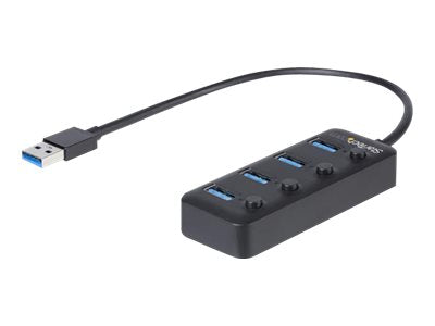 StarTech.com Hub USB 3.0 de 4 Puertos - Ladrón USB de 4 Puertos USB-A con Interruptores Individuales de Encendido/Apagado - Hub - 4 x USB 3.1 Gen 1 - sobremesa - para P/N: HB30C4AIB-7