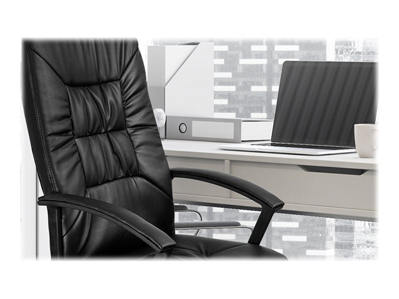 Xtech Calabria - Silla - ejecutivo - reposabrazos - inclinación - giratorio - plástico, metal, PVC, espuma, cuero sintético, contrachapado - negro-6