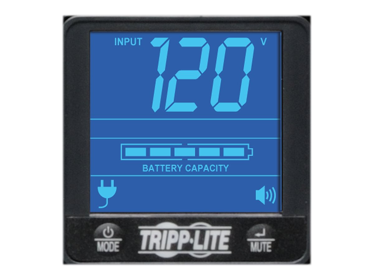 Eaton Tripp Lite Series UPS Smart LCD 1500VA 900W 120V Line-Interactive UPS - 8 Outlets, USB, DB9, 2U Rack/Tower Battery Backup - UPS - CA 120 V - 900 vatios - 1500 VA - conectores de salida: 8 - 2U - negro atractivo-6