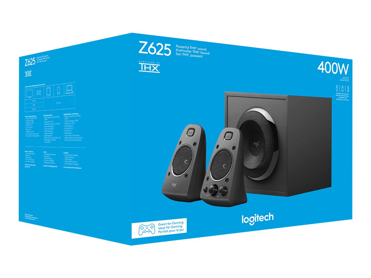 Logitech Z625 - Sistema de altavoces - canal 2.1 - 200 vatios (Total)-10