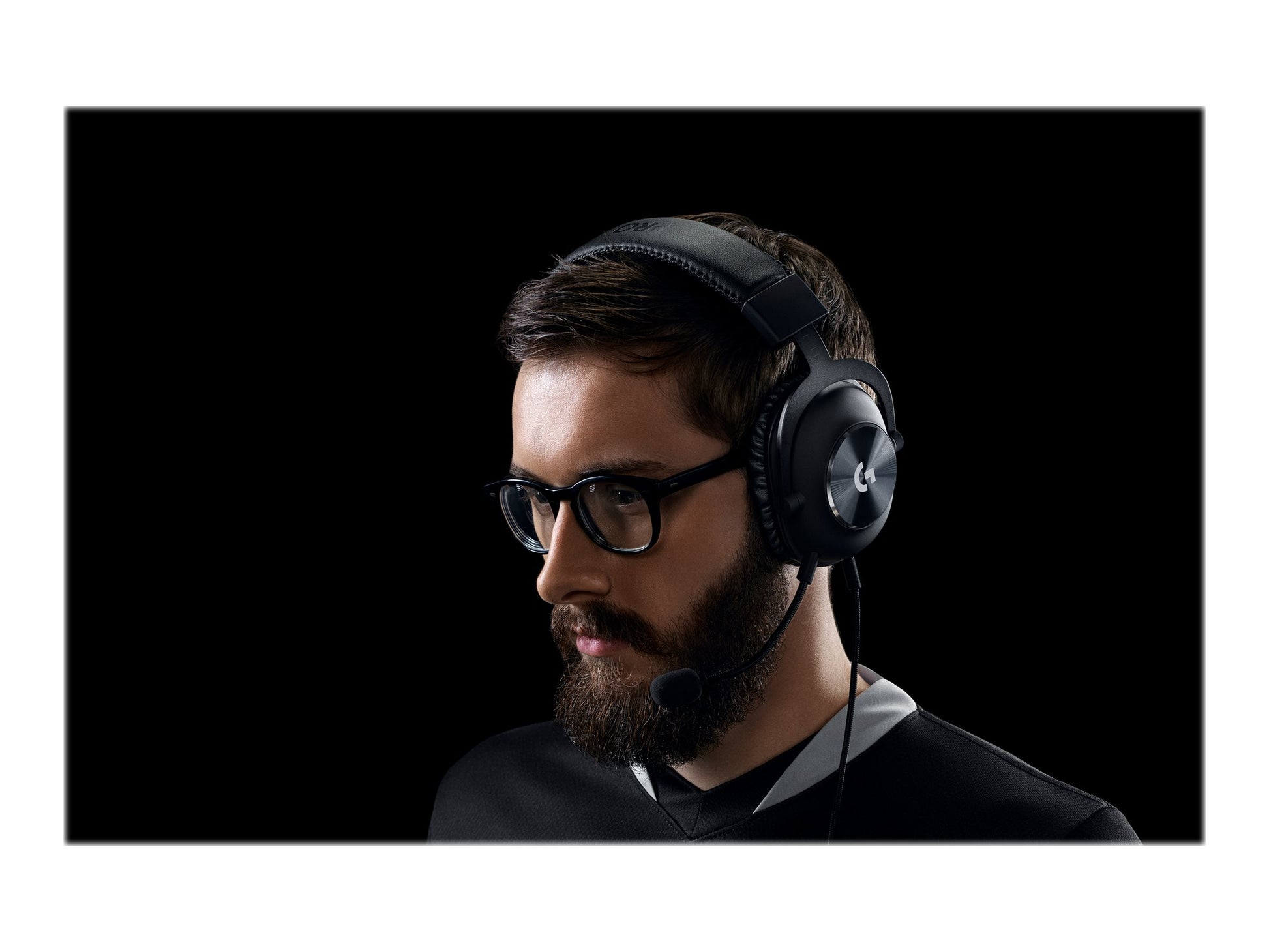 Logitech G Pro X with Blue VO!CE Technology - Auricular - tamaño completo - cableado - conector de 3,5 mm - aislamiento de ruido - negro-15
