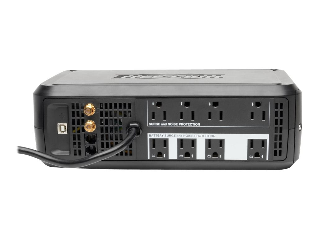 Eaton Tripp Lite Series UPS Smart 1000VA 500W Back Up Tower LCD AVR 120V USB Coax RJ45 - UPS - CA 120 V - 500 vatios - 1000 VA - conectores de salida: 8 - negro-6