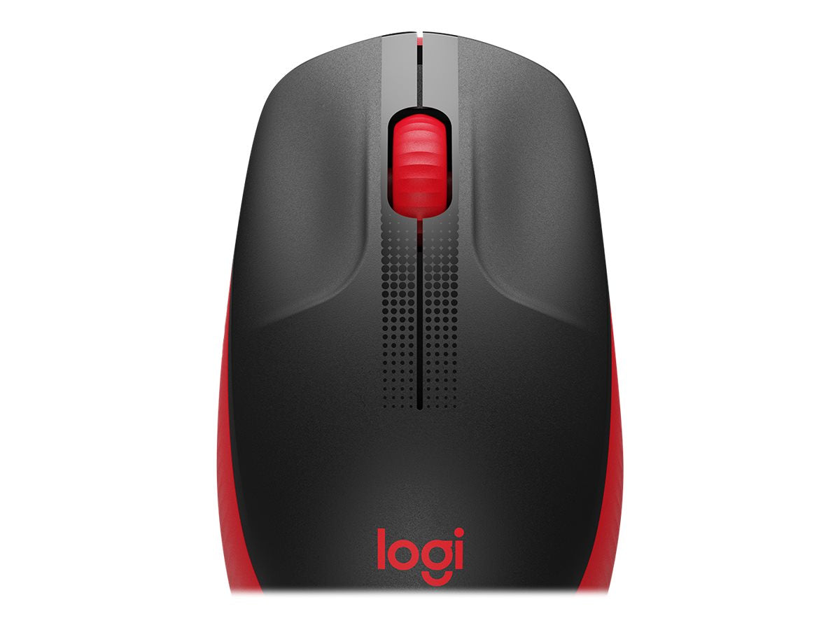 Logitech M190 - Ratón - óptico - 3 botones - inalámbrico - receptor inalámbrico USB - rojo-12