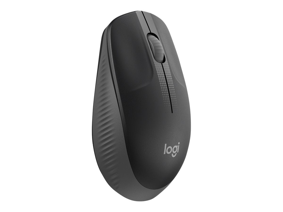 Logitech M190 - Ratón - óptico - 3 botones - inalámbrico - receptor inalámbrico USB - carbón-12