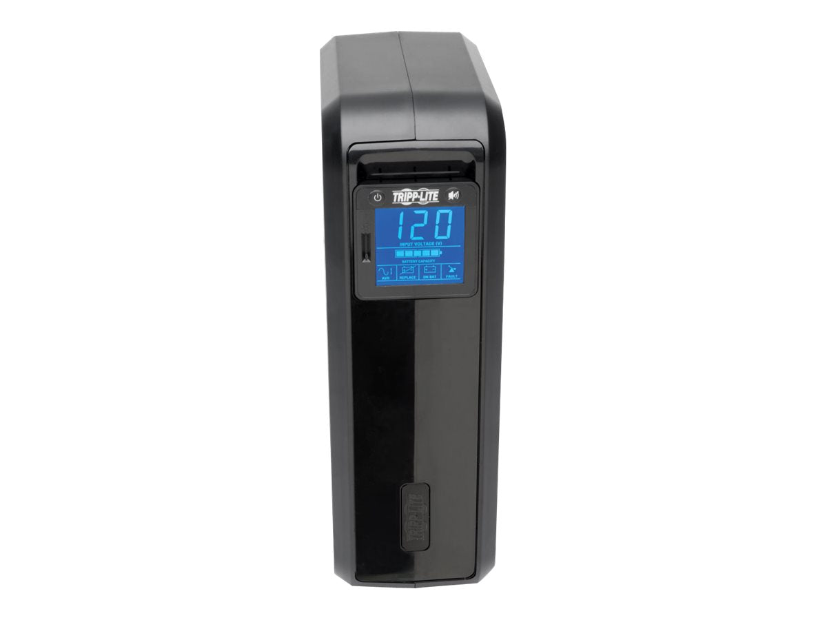 Eaton Tripp Lite Series UPS Smart 1000VA 500W Back Up Tower LCD AVR 120V USB Coax RJ45 - UPS - CA 120 V - 500 vatios - 1000 VA - conectores de salida: 8 - negro-19
